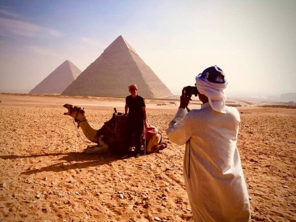 Camel Ride at sunset around the Pyramids